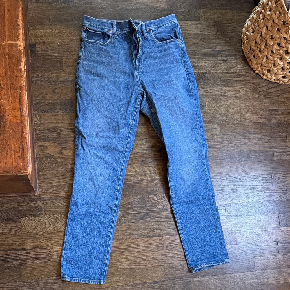 Madewell tall high-rise slim boyjean in moorland wash